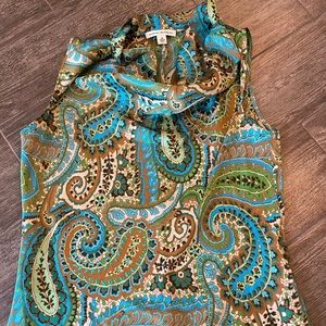 Banana republic paisley pattern dress top medium